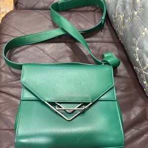 Green Leather Shoulder Bag